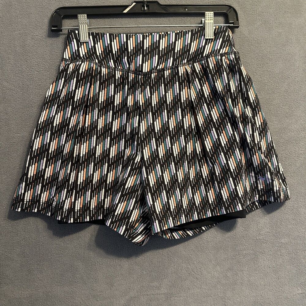 Bad‎ Birdie Range Shorts Womens Size XS Golf Lined Stretch Active Cattail Print